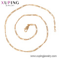 44316 xuping fashion jewelry nickel free most popular 18k gold plated chain necklace for women import jewelry from china